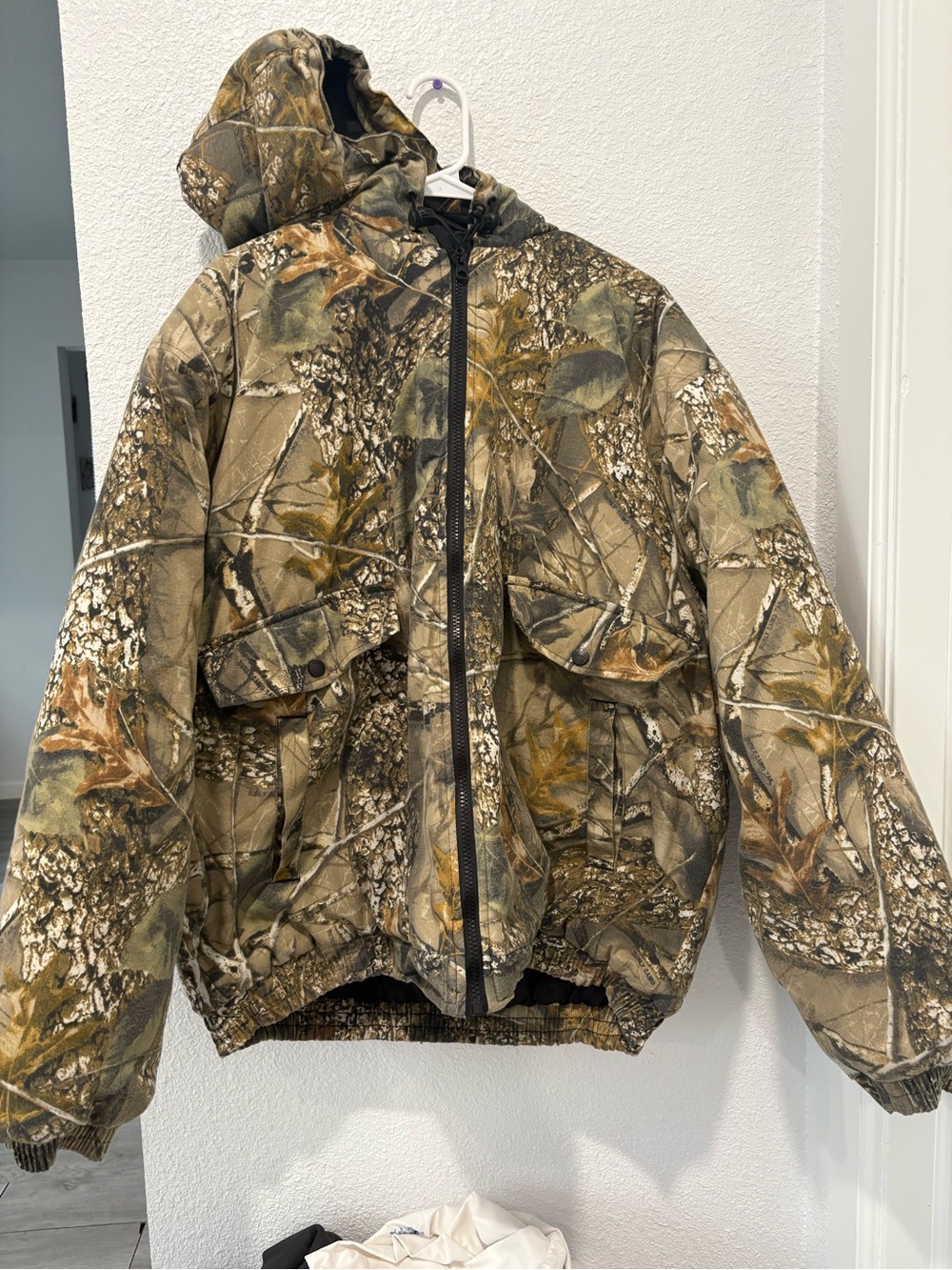Men's Insulated Camo Puffer Jacket - Green/Brown